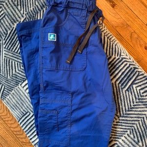 Royal blue scrub pants